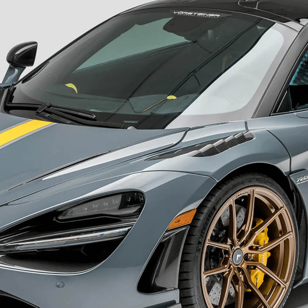 Vorsteiner Front Fenders with Integrated Vents Silverstone Edition (Gloss Carbon) for McLaren 720S Coupe 2017+