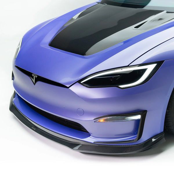 Vorsteiner Front Spoiler VRS (Gloss Carbon) for Tesla Model S Plaid 2021+