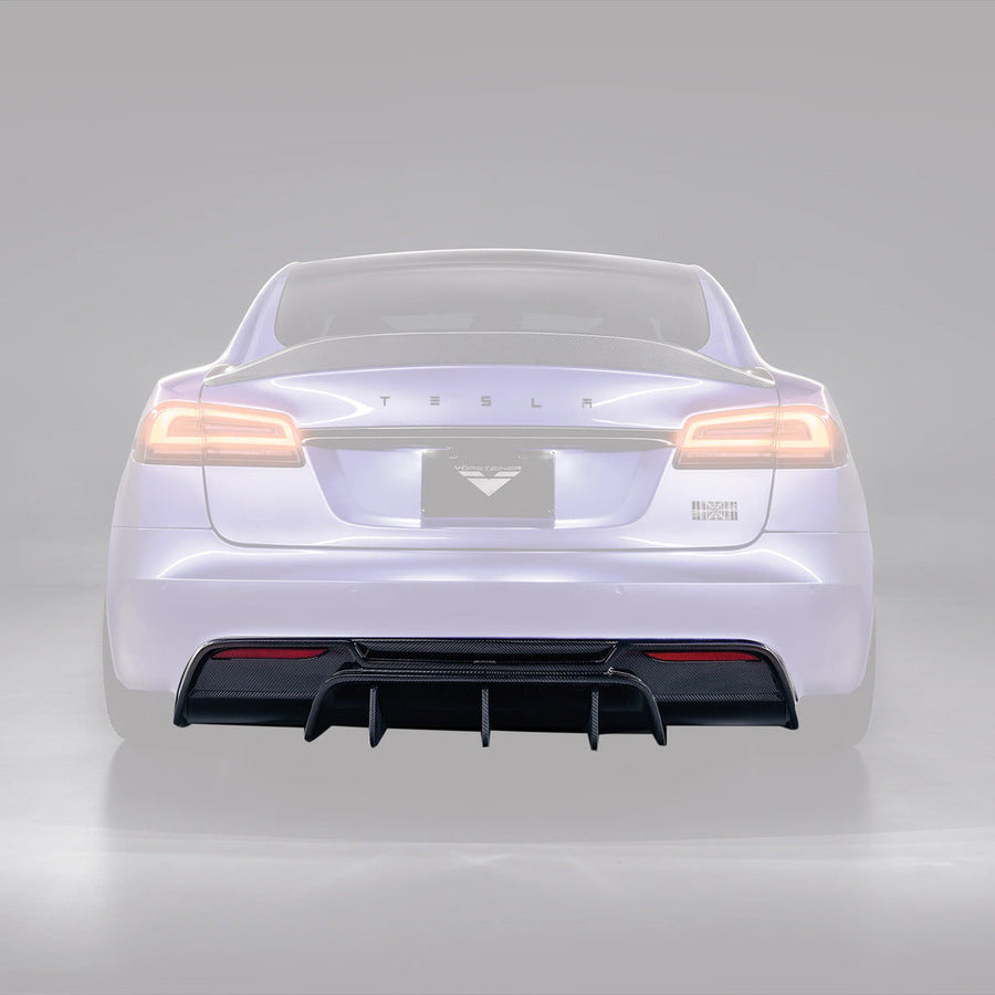 Vorsteiner Rear Diffuser VRS (Gloss Carbon) for Tesla Model S Plaid 2021+